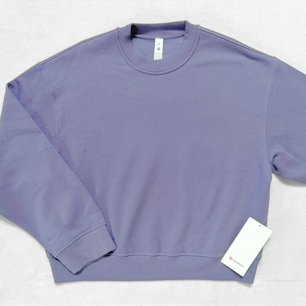 NWT Lululemon Steady State Oversized Crew – Grape Mist – Medium